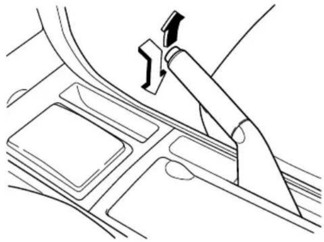 MAZDA 3 Hatchback (2008) - Releasing the parking brake - 1