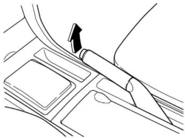 MAZDA 3 Hatchback (2008) - Settingtheparkingbrake - 1