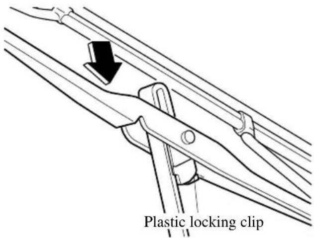 Plastic locking clip