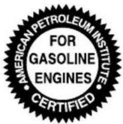 AMERICAN PETROLEUM INSTITUTE FOR GASOLINE ENGINES CERTIFIED