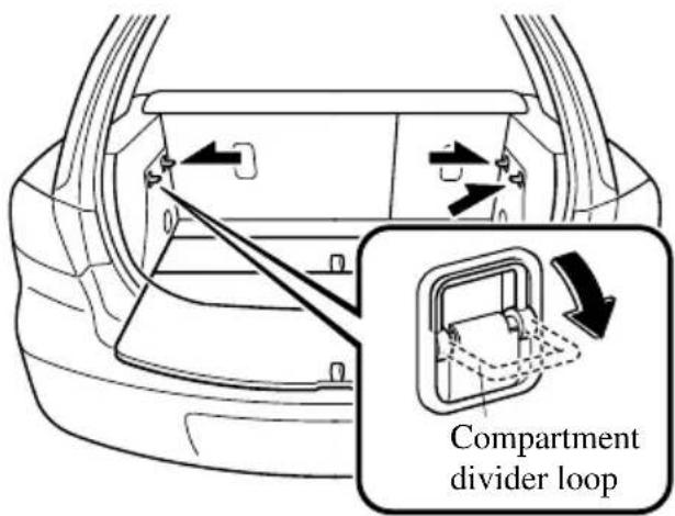 Compartment divider loop