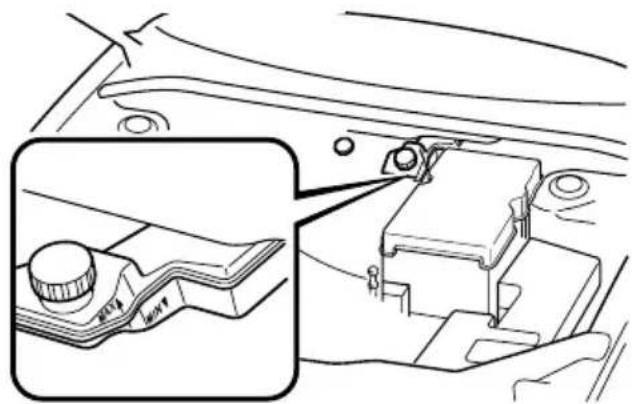 MAZDA 3 Hatchback (2008) - ▼ InspectingBrake/ClutchFluidLevel - 1