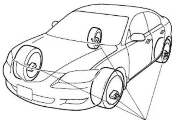 MAZDA 3 Hatchback (2008) - TirePressureMonitoringSystem \* - 1