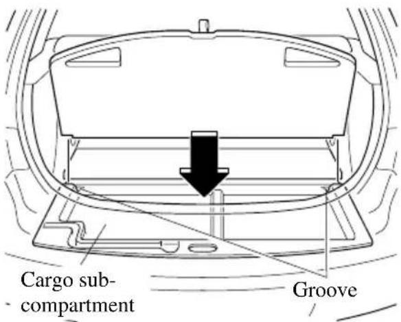 Cargo sub- compartment Groove