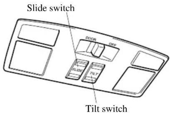 Slide switch DOOR OFF TILT Tilt switch