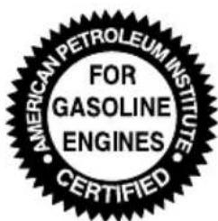 AMERICAN PETROLEUM INSTITUTE FOR GASOLINE ENGINES CERTIFIED