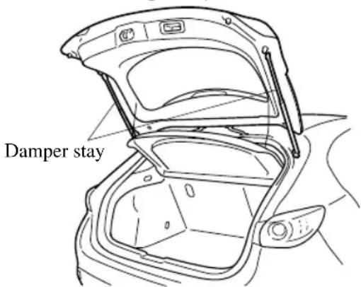 Damper stay