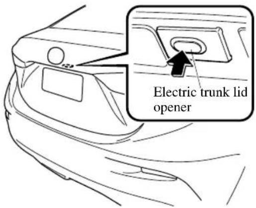 Electric trunk lid opener
