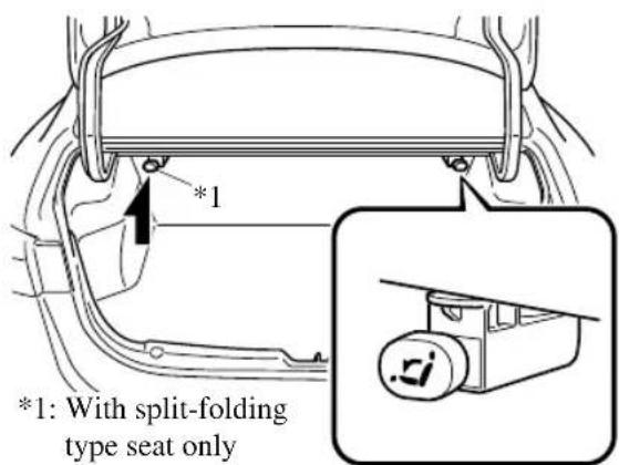 *1: With split-folding type seat only