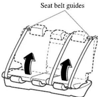 Seat belt guides