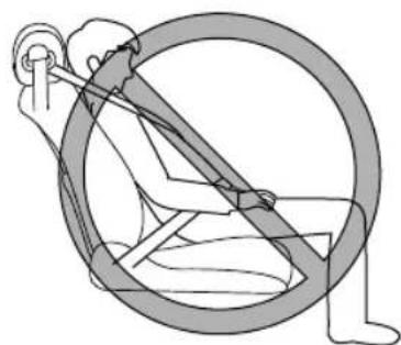 MAZDA 3 Hatchback (2018) - Do not allow an occupant in the front passenger's seat to sit with a posture which makes it difficult for the front passenger occupant classification sensor to detect the occupant correctly: - 3