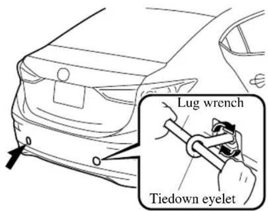 Lug wrench Tiedown eyelet
