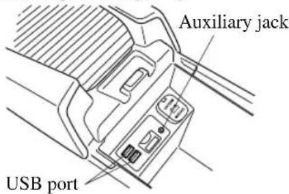 Auxiliary jack USB port