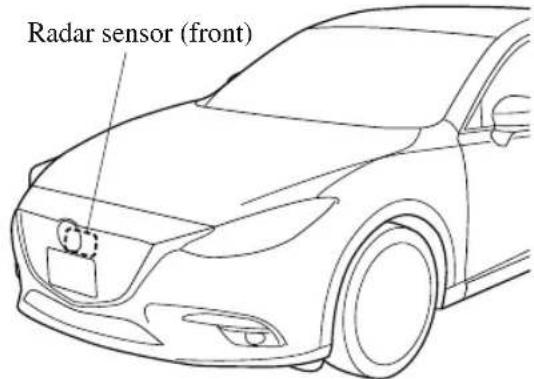 Radar sensor (front)