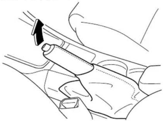 MAZDA 3 Hatchback (2018) - Setting the parking brake - 1