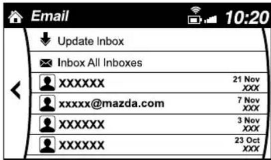MAZDA 3 Hatchback (2018) - Example of use (verify unread E-mail) - 1