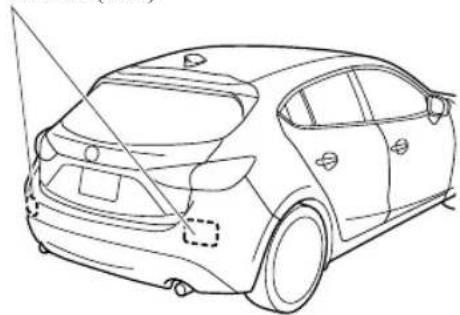 MAZDA 3 Hatchback (2018) - Radar Sensors (Rear) - 2