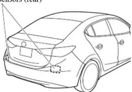 MAZDA 3 Hatchback (2018) - Radar Sensors (Rear) - 1
