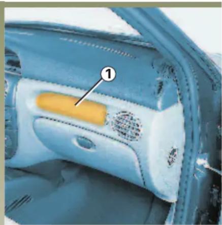 RENAULT Megane (2001) - DOPLŇKOVÉ ZÁDRŽNÉ PROSTŘEDKY K PŘEDNÍM A ZADNÍM BOČNÍM BEZPEČNOSTNÍM PÁSŮMpokračování) - 1