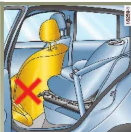 RENAULT Megane (2001) - Instalace dětské sedačky - 2