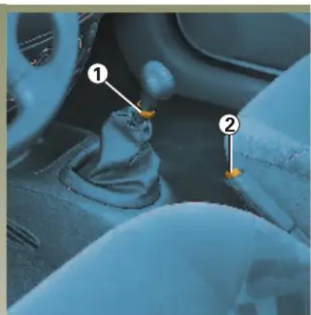 RENAULT Megane (2001) - ŘADICÍ PÁKA RUČNÍ BRZDA POSILOVAČ ŘÍZENÍ - 1