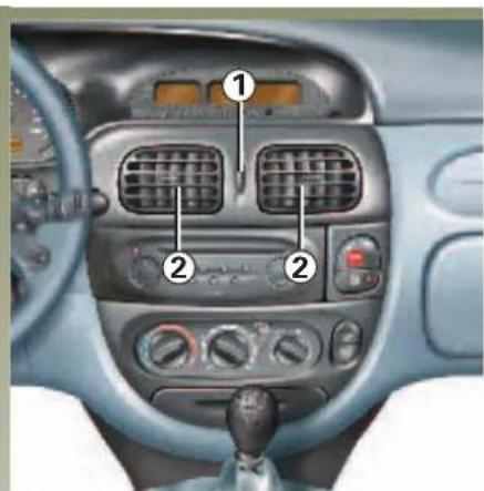 RENAULT Megane (2001) - OTVORY PŘÍVODU VZDUCHU - 1