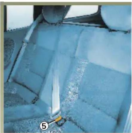 RENAULT Megane (2001) - BEZPEČNOSTNÍ PÁSY NA ZADNÍCH SEDADLECH - PROVEDENÍ BREAK - 3
