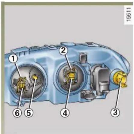RENAULT Megane (2001) - Dálkovásvětla/Tlumen Obryšová světla vpředu - 1