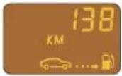 RENAULT Megane (2001) - Význam některých hodnot na displeji po stisknutí tlačítka Top Start - 11