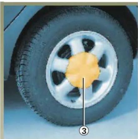 RENAULT Megane (2001) - Ozdobný kryt kola s krytými šrouby - 1