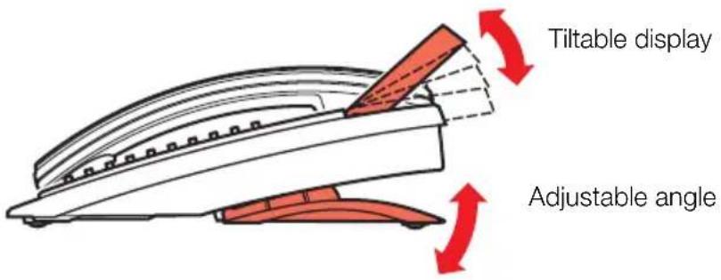 Tiltable display Adjustable angle