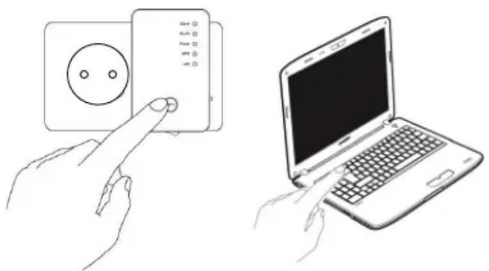 MEDION P89137 (MD 86738) - Anmeldung am Access Point des Repeaters über die WPS Taste - 1
