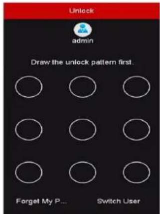 Unlock admin Draw the unlock pattern first. Forget My P... Switch User