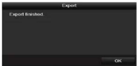 Export Export finished. OK