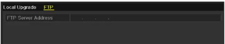 Local Upgrade FTP FTP Server Address . . .