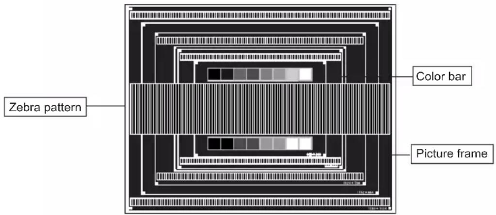 Zebra pattern Color bar Picture frame