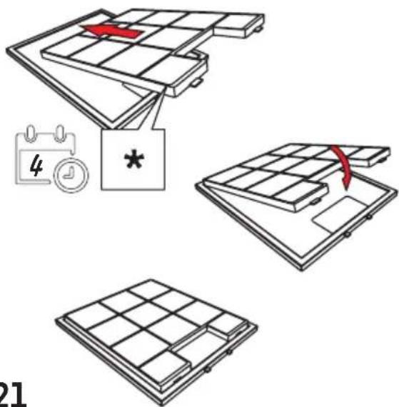 Diagram illustrating solar panel installation steps with calendar, timer, and progress indicators