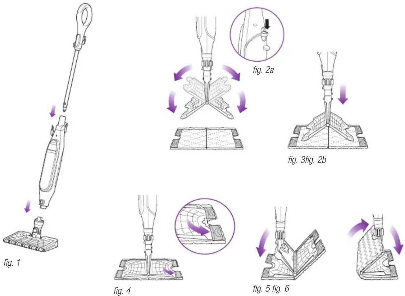 SHARK Quick Flip Steam Professional S6001 - Assembling Your Steam Pocket® Mop - 1