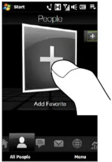 Start People Add Favorite All People Menu