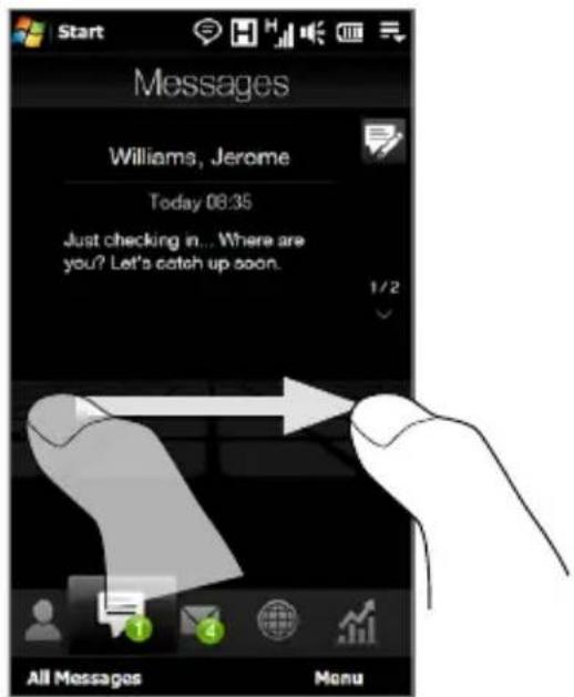 Start Messages Williams, Jerome Today 08:35 Just checking in... Where are you? Let's catch up soon. 1/2 All Messages Menu
