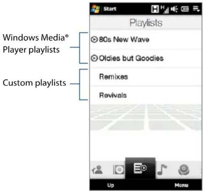 Start Playlists 80s New Wave Oldies but Goodies Remixes Revivals Windows Media® Player playlists Custom playlists Up Menu