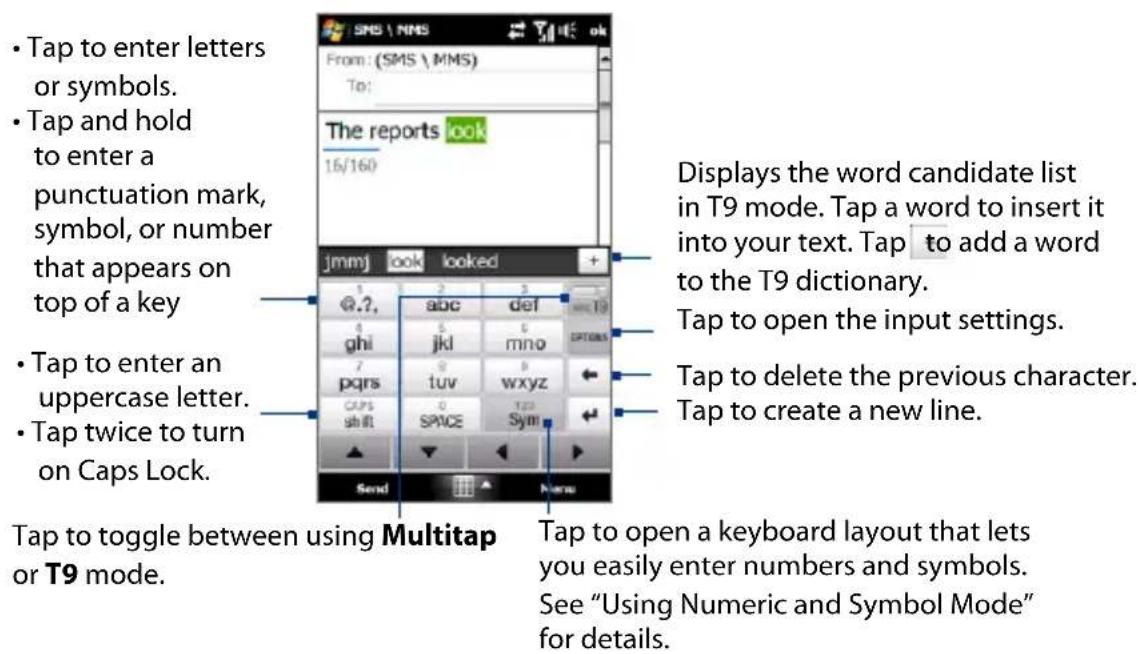 HTC Touch HD - Using the Phone Keypad - 1