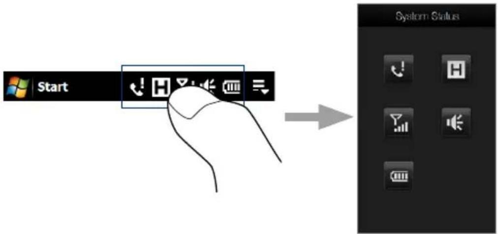 HTC Touch HD - Status Icons - 1