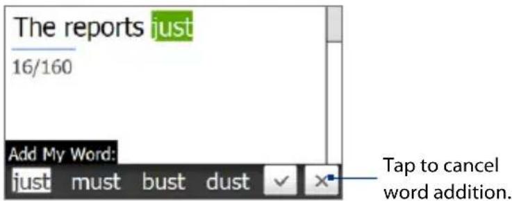 The reports just 16/160 Add My Word: just must bust dust ✓ ✗ Tap to cancel word addition.