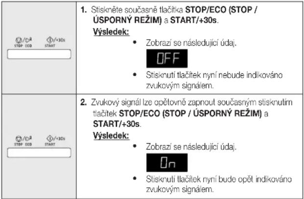 SAMSUNG MG23H3115NK - VYPNUTÍ ZVUKOVÉHO SIGNÁLU - 1