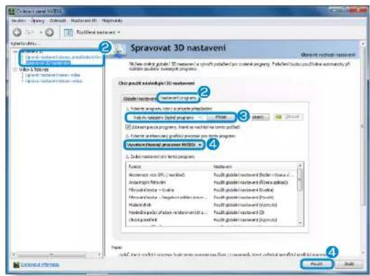 SAMSUNG NP700Z5AH - Registrace programů, které se mají spustit s externím grafickým adaptérem - 2