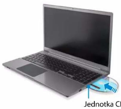 SAMSUNG NP700Z5AH - Vkládání a vysouvání disku CD - 1