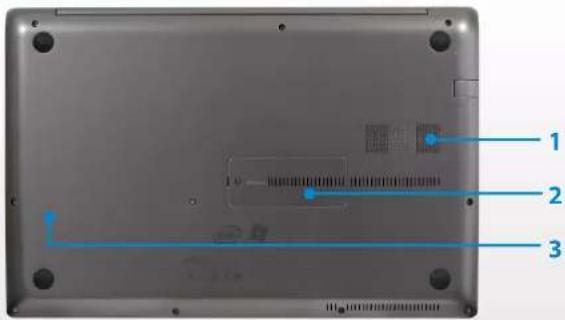 SAMSUNG NP700Z5AH - Pohled zespodu - 1