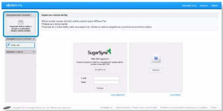 SAMSUNG NP700Z5AH - Sdílení obsahu pomocí softwaru AllShare Play(volitelné) - 2