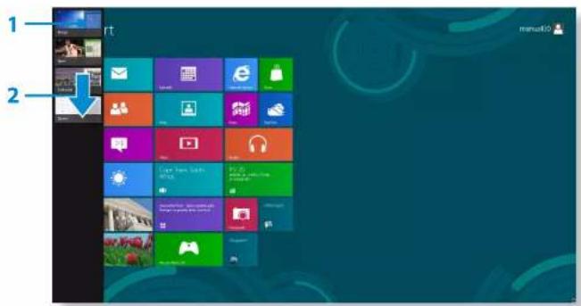 SAMSUNG NP700Z5AH - Zobrazování aktuálně spuštěných aplikací - 2